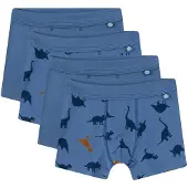 Sanetta Boxershorts "Boxershort 4er Pack", Jungen, Gr. 128, blau, Obermaterial: 95% Baumwolle CO. 5% Elasthan EL., Unterhosen Boxershorts