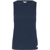 Oxmo Shirttop "Shirttop OXPimini", Damen, Gr. XS, blau (total eclipse), Obermaterial: 57% Baumwolle CO. 43% Polyester PES., Tops Shirttop