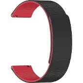 Techsuit - Watchband 22mm (W074) - Samsung Gear S3 46mm - Black / Red