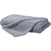 PRIMERA Wohndecke "Strick", grau (mittelgrau), B:130cm L:170cm, Polyacryl, Wohndecken, Wohndecke, mit einer hochwertigen Randverarbeitung, Kuscheldecke