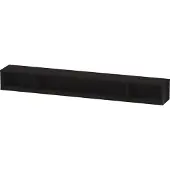 Duravit L-Cube Regalelement horizontal, 3 Fächer, 140x1000x120mm, LC120104040, Farbe: Schwarz Hochglanz Lack