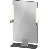 Duravit LED-Spiegel 9 W Sivida 45x65x3,6cm, gra m, Leu., au, stl, G chr