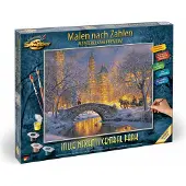 Schipper Malen nach Zahlen "Meisterklasse Premium - Stille Nacht im Central Park", bunt, Malvorlagen, KinderB:50cm H:40cm, Malen nach Zahlen, Made in Germany, B:50cm H:40cm