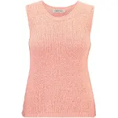 Cartoon Kurzarmpullover "Strick-Top mit Rundhalsausschnitt", Damen, Gr. 40, rosa (light peach), Obermaterial: 65% Polyacryl PAN. 35% Polyamid PA., Pullover Kurzarmpullover