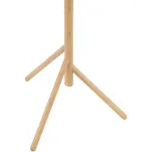 TK Lighting Stehleuchte Estera, Opalglas, Holzgestell, 132 cm, 3-flammig