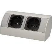 ORNO Unterschrank-Möbelsteckdose 2x230V - OR-AE-1303/G(GS) Schuko