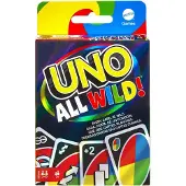 Mattel Games UNO All Wild, Kartenspiel, Abwurf, 7 Jahr(e), Familienspiel