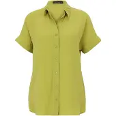 Betty Barclay Schlupfbluse "Schlupfbluse mit Kragen", Damen, Gr. 40, grün (erbsgrün), Obermaterial: 84% Modal CMD. 16% Polyester PES., Blusen Schlupfbluse