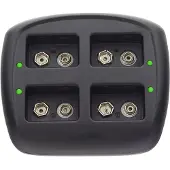 AccuCell Schnellladegerät 4fach für 1-4 Stück 9V NiMH Akku