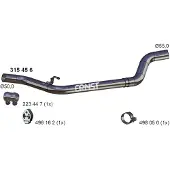 ERNST Abgasrohr 315456 mitte für FORD