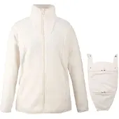Mamalila - Women's Fleece-Tragejacke Basel - Fleecejacke Gr S weiß