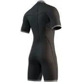 Mystic Brand Flatlock 3/2mm Kurzarm-shorty Mit Rückenreißverschluss