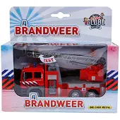 Kids Globe 510125 - Feuerwehr-Leiterwagen 1:21