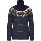 Fjällräven övik Knit Roller Neck W navy-dark navy (560-555) L