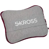 Skross Travel Pillow, Grau, Erwachsene, Unisex, Polyurethan, Baumwolle/Polyester, Bus, Auto, Flugzeug