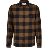 Fjällräven övik Heavy Flannel Shirt M wood brown-dark navy (265-555) M