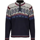 Dale of Norway Vail Masc Sweater midnightnavy redrose offwhite (C00) XL