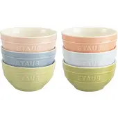 Staub Keramikschüsseln – Macaron-Farben – 6-teiliges Set