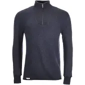 Woolpower - Zip Turtleneck 400 - Longsleeve Gr L blau