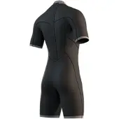 Mystic Brand Flatlock 3/2mm Kurzarm-shorty Mit Rückenreißverschluss