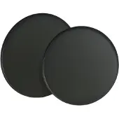 Basics Tablett Metall 2er Set D35/30cm matt schwarz