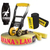 Gibbon Slacklines - Bananalama Treewear Set - Slackline Gr 15 m blau/gelb