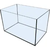 Gebr. De Boon Markenloses Aquarium mit schwarzem Kit