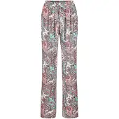Goldner "Lange Viskose Schlupfhose mit Paisley-Print und weitem Bein" Stecktaschen