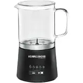 Rommelsbacher MS 625, Automatischer Milchaufschäumer/-wärmer, Schwarz, Edelstahl, Glas, 250 ml, 500 ml, Heiß & Kalt