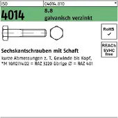 Industrial Quality Supplies DIN 931 / ISO 4014 - Stahl 8.8 verzinkt - M 27x90 - Sechskantschrauben Teilgewinde