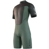 Mystic Brand Flatlock 3/2mm Kurzarm-shorty Mit Rückenreißverschluss