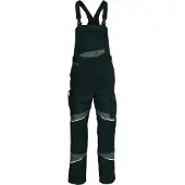 Kübler Activiq Cotton+ Latzhose Schwarz/Anthrazit 102