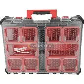 Milwaukee Organiser 500 x 380 120 mm PACKOUT Organiser, inkl. Sortierboxen