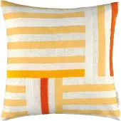 Tom Tailor Kissenhülle "Summer" Gr. 1, gelb (gelb, honigfarben, sonnengelb), B:45cm H:0,5cm L:45cm, Leinen, Leinen, Polyester, Kissenbezüge, Kissenhülle