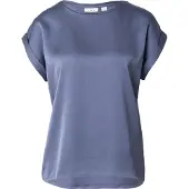 Vila "VIELLETTE S/S SATIN TOP - NOOS" Kunstfaser, regular fit