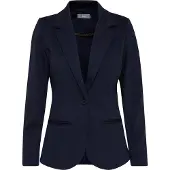 Fransa Blusenblazer "Damen Blazer FRZABLAZER", Damen, Gr. XXL, blau ((noos) schwarz peacoat), Obermaterial: 74% Polyester PES. 22% Viskose CV. 4% Elasthan EL., Blazer Blusenblazer