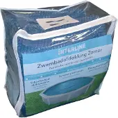 Interline Sommerabdeckung Oval 10,50 x 5,50 m, Poolabdeckung, Überirdischer Pool, Eingebauter Pool, Oval, Blau, 0,18 mm, 5500 mm