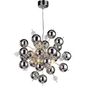 Näve Hängeleuchte Wakusei aus Glas 65 cm chrom