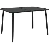 vidaXL Gartentisch Anthrazit 110x80x71 cm Stahl