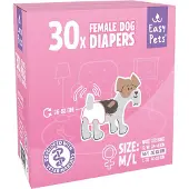 EASYPETS Hundewindeln für Hündinnen, Größe M/L, 30 Stück
