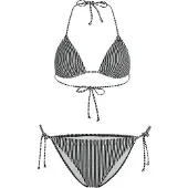 O'Neill Essentials Capri Bondey Bikini SET black simple stripe (39088) 40