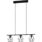 Eglo Hängelampe für das Esszimmer Mardyke schwarz mit Glas