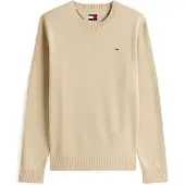 Tommy Hilfiger Rundhalspullover "TJM SLIM ESSENTIAL LIGHT SWEATER" mit Flag-Patch