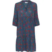 Kaffe Midikleid "Kleid KAlokia", Damen, Gr. 34, N-Gr, blau (legion blau petit fleur), Obermaterial: 100% Viskose LENZING ECOVERO CV LenzEcov., Kleider Midikleid