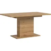 Ebuy24 Motion Esstisch Säulenfuß 90x150/190cm inkl. 1 Einlegeplatte Eiche Nachbildung.