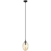 Emibig Hängelampe , 1xE14, 10W, Modell ASTRAL, honigfarbener Lampenschirm, Artikelnummer 1267/1
