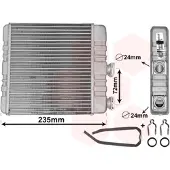 VAN WEZEL Wärmetauscher, Innenraumheizung 37006321 für OPEL