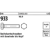Reyher DIN 933 Stahl 10.9 blank M 12x140 - Sechskantschrauben mit Gewinde bis Kopf