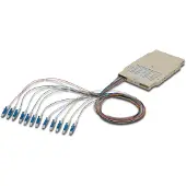 Digitus Spleißkassette mit 12 Pigtails, vormontiert, LC, OS2, LC, Mehrfarbig, Einzelmodus, OS2, 320 mm, 30 mm