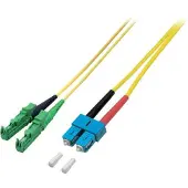 EFB Elektronik O0939.0,5 Duplex Jumper SC-E2000/APC 9/125μ, G657A, LSZH, gelb, 3.0mm, 0,5m O093905